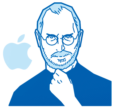イラストブログ イラストレーターhama House 日経デザイン イラスト連載開始 Steve Jobs